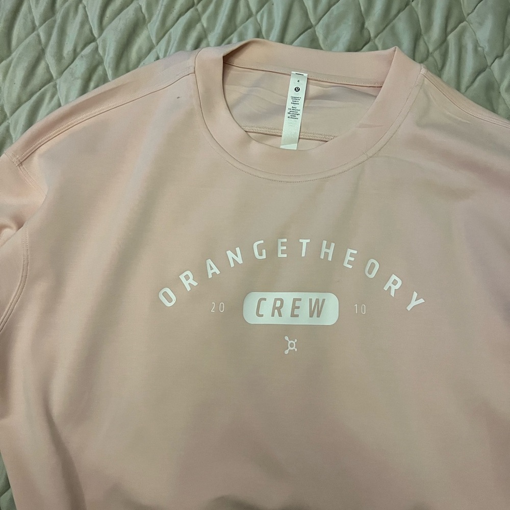 lululemon athletica Pink Crew Neck Sweater